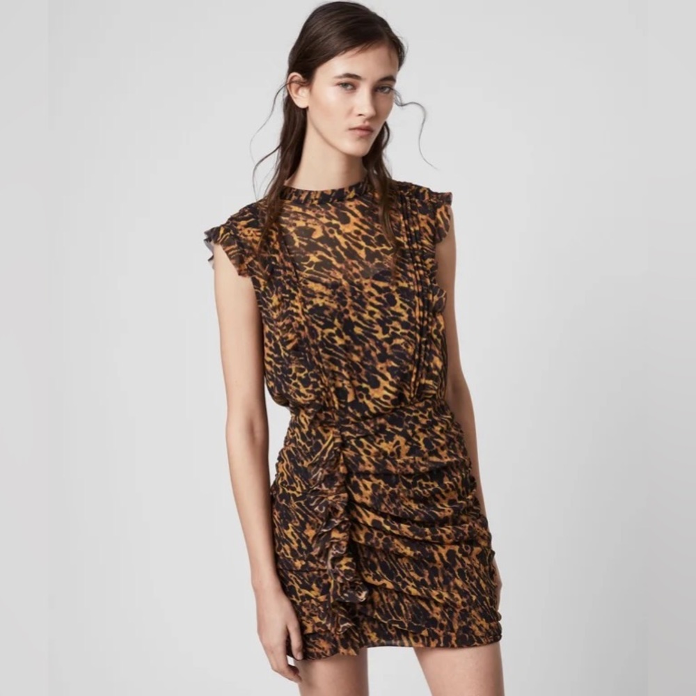 AllSaints Hali Ambient leopard Dress